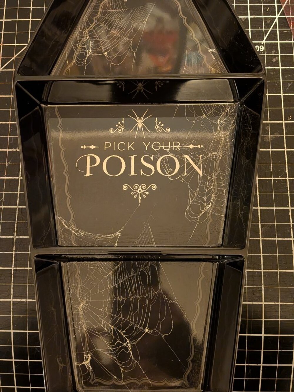Pick your Poison JoAnn Place ,& Time Halloween Snack Tray